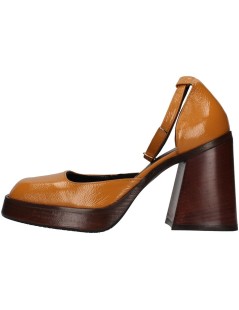 Brando Decollette Plateau Braccialetto Tacco Piramide Curcuma