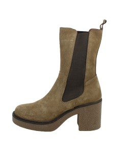 Bueno Tronchetto Doppio Elastico Fondo Crepes Cuoio