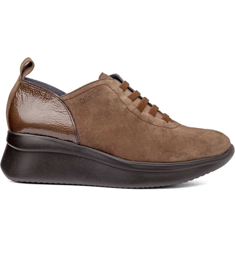 Callaghan Sneakers Zeppa Alta Liscia Elastici Tartufo