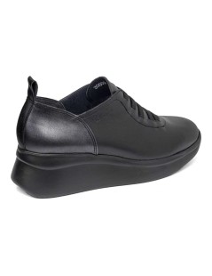 Callaghan Sneakers Zeppa Alta Liscia Elastici Nero