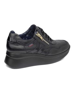 Callaghan Sneakers Zeppa Alta Vaschetta Zip Nero