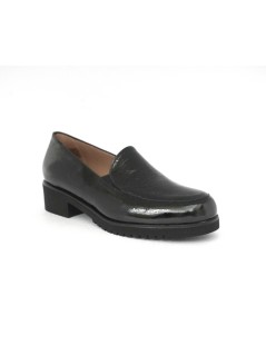 Confort Mocassino Tacco Medio Vaschetta Leggera Nero