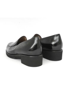 Confort Mocassino Tacco Medio Vaschetta Leggera Nero