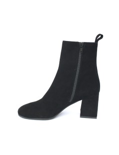 Le Gazzelle Tronchetti Tacco Medio Fibbia Camoscio Nero