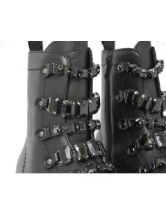 Cult SLASH Anfibio Gioielli con Cerniera Nero