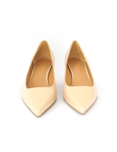 Chantal Decollette Tacco Medio Vernice Lux Nudo