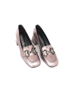 Le Gazzelle Mocassino Tacco Medio Morsetto Metal Peltro