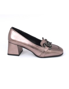 Le Gazzelle Mocassino Tacco Medio Morsetto Metal Peltro