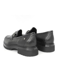 Donna Serena Mocassino Medio Vaschetta Cocco Morsetto Nero