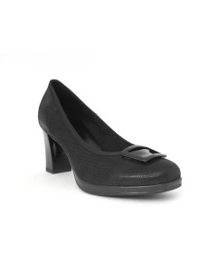 Donna Serena Decollette Medio Plateau Spilla Nero