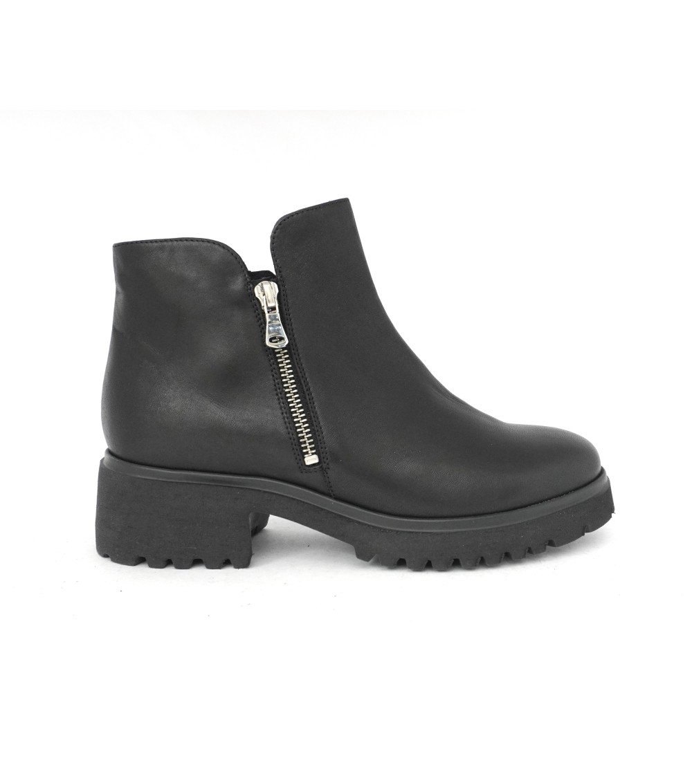 F.lli Tomasi Tronchetto Medio 2 Zip Extra Light Nappa Nero