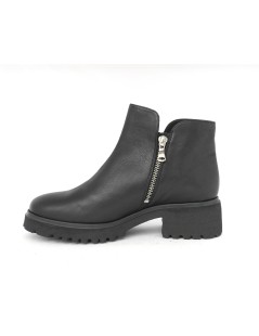 F.lli Tomasi Tronchetto Medio 2 Zip Extra Light Nappa Nero