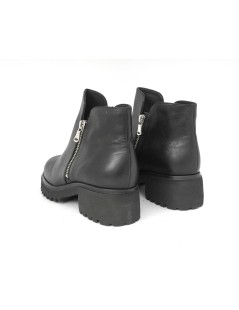 F.lli Tomasi Tronchetto Medio 2 Zip Extra Light Nappa Nero