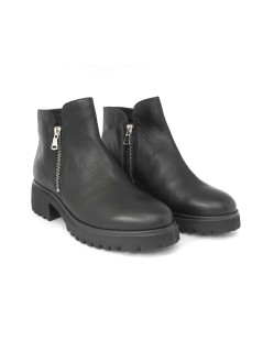 F.lli Tomasi Tronchetto Medio 2 Zip Extra Light Nappa Nero