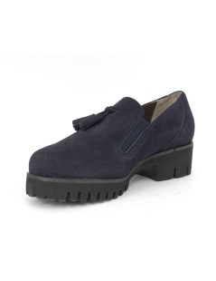 F.lli Tomasi Mocassino Slipon Nappine Carro Medio Blu