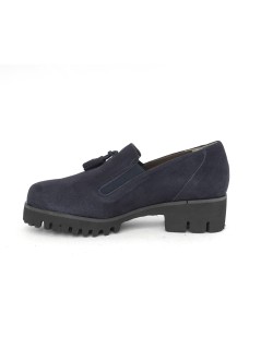 F.lli Tomasi Mocassino Slipon Nappine Carro Medio Blu