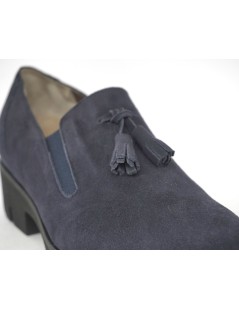 F.lli Tomasi Mocassino Slipon Nappine Carro Medio Blu