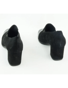 Cinzia Soft Mocassino Liscio Puntale Tacco Medio Nero