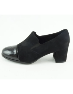 Cinzia Soft Mocassino Liscio Puntale Tacco Medio Nero