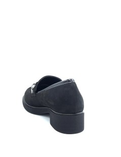 Cinzia Soft Mocassino Morsetto Strass Fondo Liscio Nero
