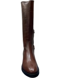 Cinzia Soft Stivale Cavallerizza Polpaccio Elastico Marrone