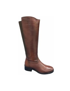 Cinzia Soft Stivale Cavallerizza Polpaccio Elastico Marrone