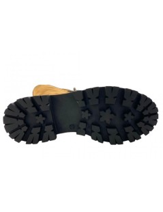 Civico14 Anfibio Medio Carro Armato Alto Inserto Zip Cuoio