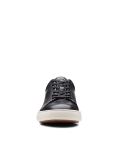 Clarks Sneakers Uomo CourtLite Fondo Bianco Liscio Nero