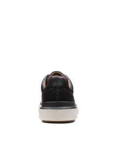 Clarks Sneakers Uomo CourtLite Fondo Bianco Liscio Nero