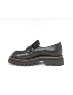 MOT-Clè Mocassino Guardolo Carro Armato Alto Nero