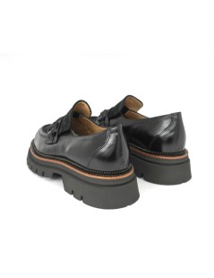 MOT-Clè Mocassino Guardolo Carro Armato Alto Nero