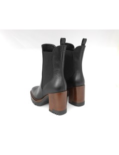 Lorenzo Mari  Tronchetto Tacco Alto Carro Beat Nero