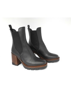 Lorenzo Mari  Tronchetto Tacco Alto Carro Beat Nero