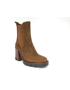 Lorenzo Mari Tronchetto Tacco Alto Plateau Camoscio Cubano