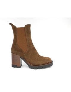 Lorenzo Mari Tronchetto Tacco Alto Plateau Camoscio Cubano