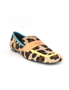 Hego's Mocassino Animalier Morsetto Colorato Leopard