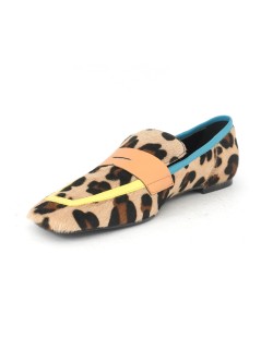 Hego's Mocassino Animalier Morsetto Colorato Leopard