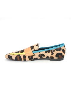 Hego's Mocassino Animalier Morsetto Colorato Leopard