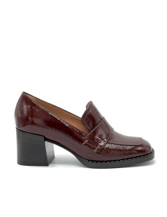 Elata Mocassino Vaschetta Fascia Tacco Alto Marrone