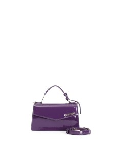 CAFèNOIR Mini Bag Manico Tracolla Vernice Viola