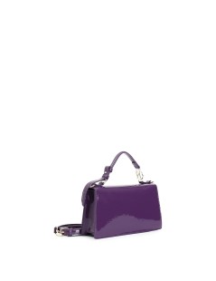 CAFèNOIR Mini Bag Manico Tracolla Vernice Viola