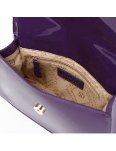 CAFèNOIR Mini Bag Manico Tracolla Vernice Viola
