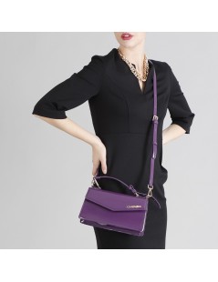 CAFèNOIR Mini Bag Manico Tracolla Vernice Viola