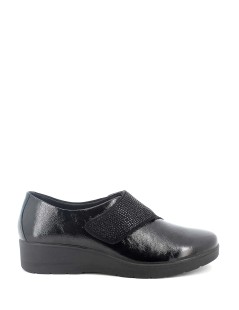 Enval Soft Slipon Velcro Strass Nero