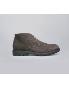 Nero Giardini Polacchine Uomo Camosio Liscio Grigio