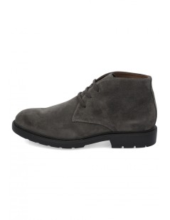 Nero Giardini Polacchine Uomo Camosio Liscio Grigio