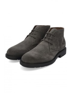 Nero Giardini Polacchine Uomo Camosio Liscio Grigio