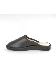 Walksan Ciabatta Uomo Sottopiede Bassa Pelle Marrone