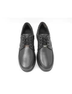 Valleverde Stringata Uomo Comfort Memory Pelle Nero