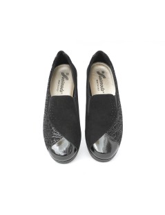 Susimoda Mocassino Classic Extra Comodo Camoscio Nero